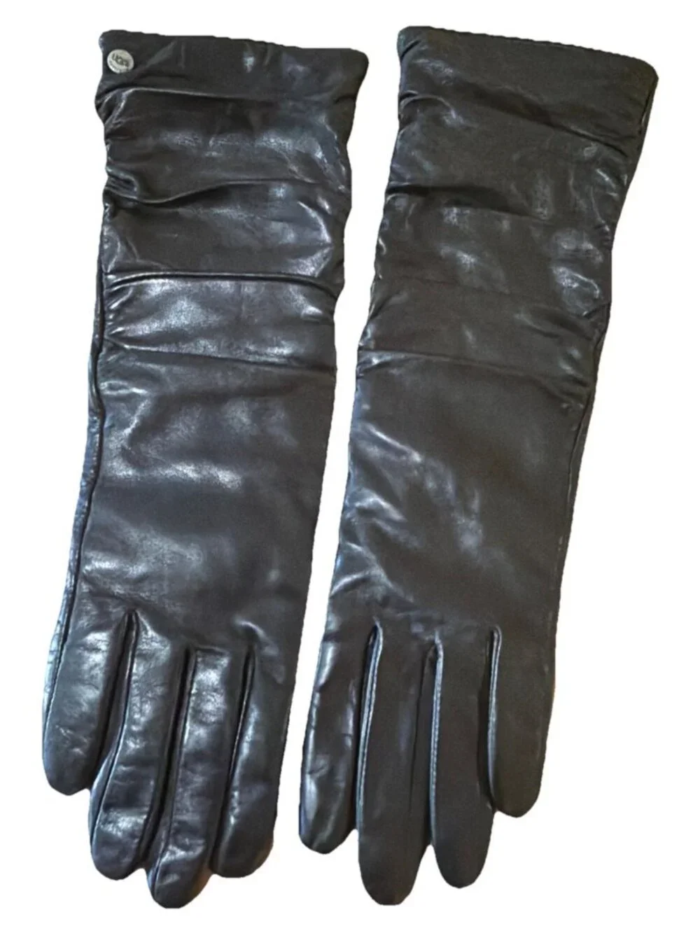 UGG Long Soft Buttery Leather Gloves  CONDUCTIVE LINED Women’s M NWOT